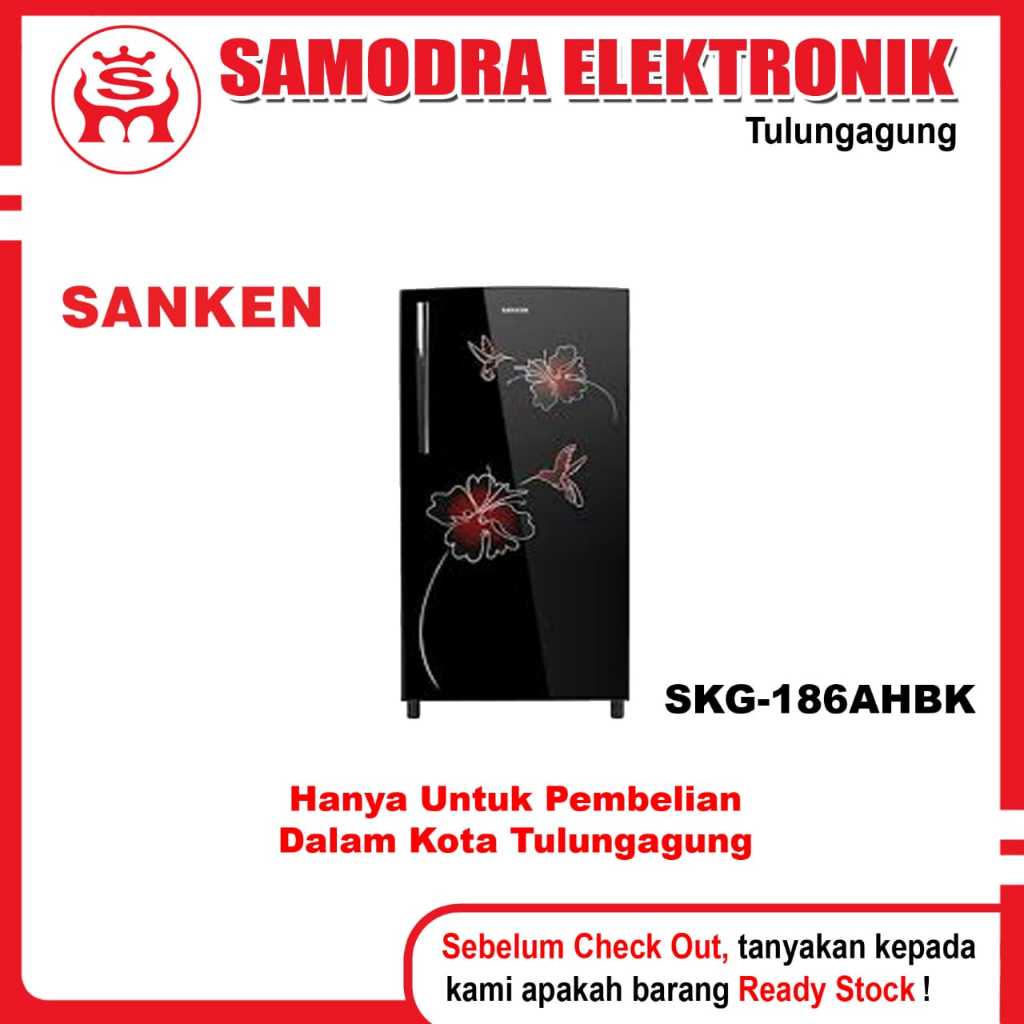 Kulkas SANKEN SKG-186AH-BK | Kulkas 1 Pintu Sanken