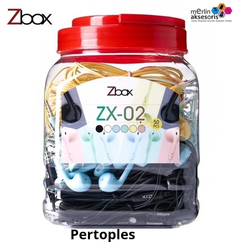 Handsfree macaron toples ZBOX ZX-01/ZX-02  super bass