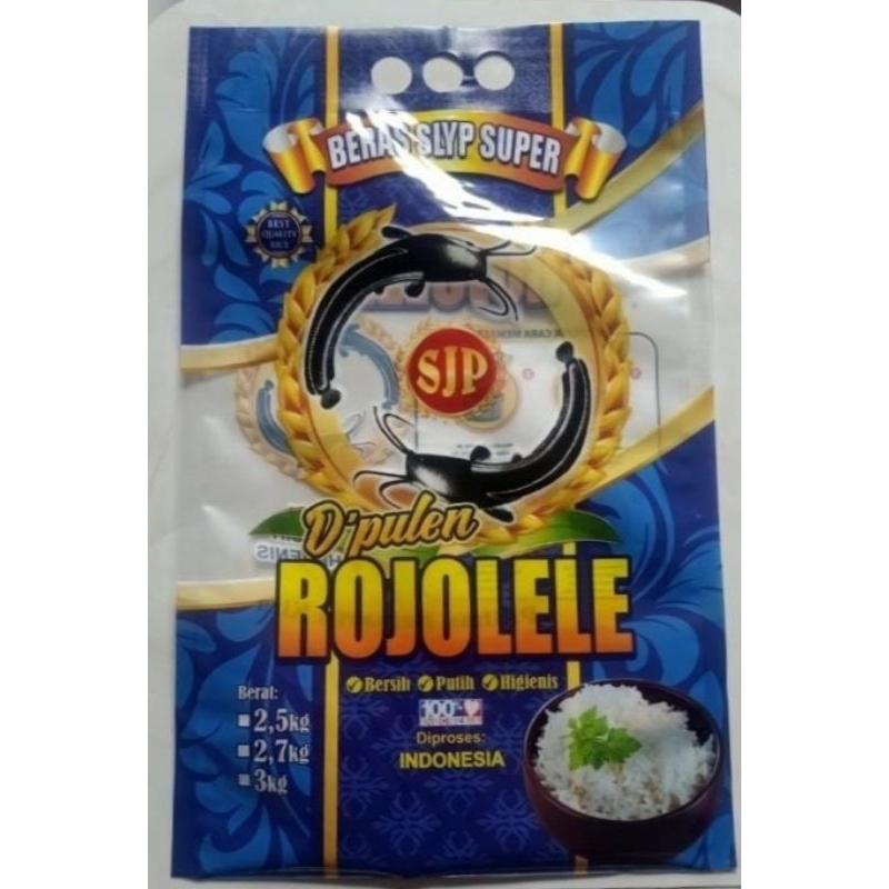 Plastik Beras Laminasi RojoLele 3kg (50pc)