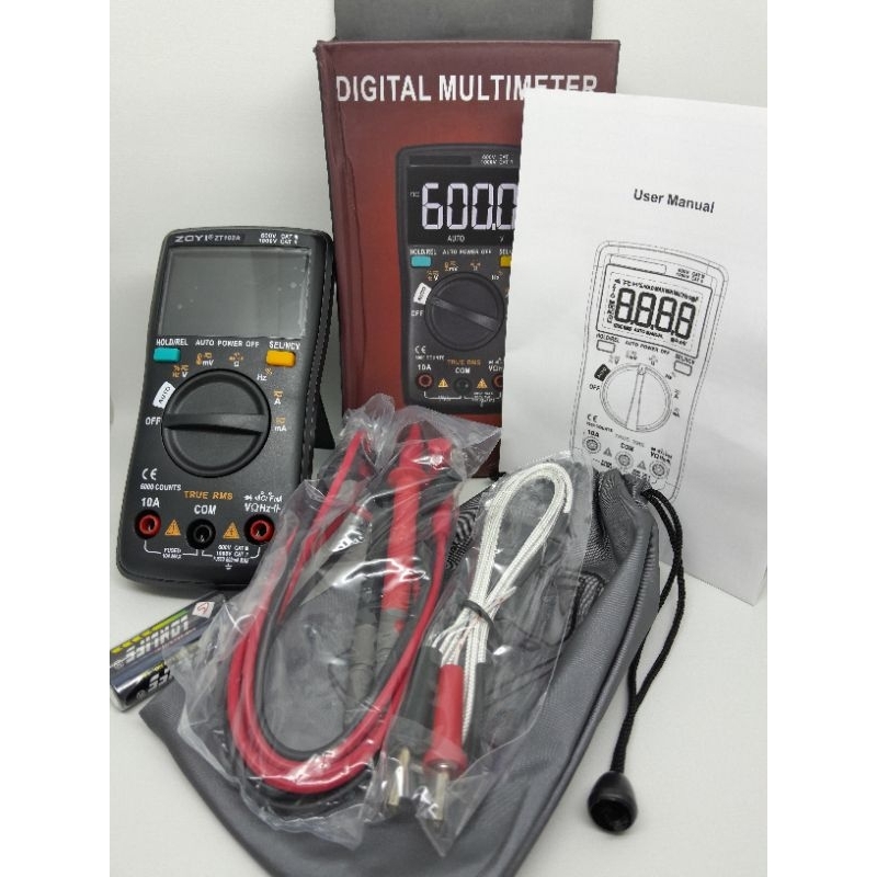 Avometer digital Zoyi ZT102A multimeter digital multitester serbaguna
