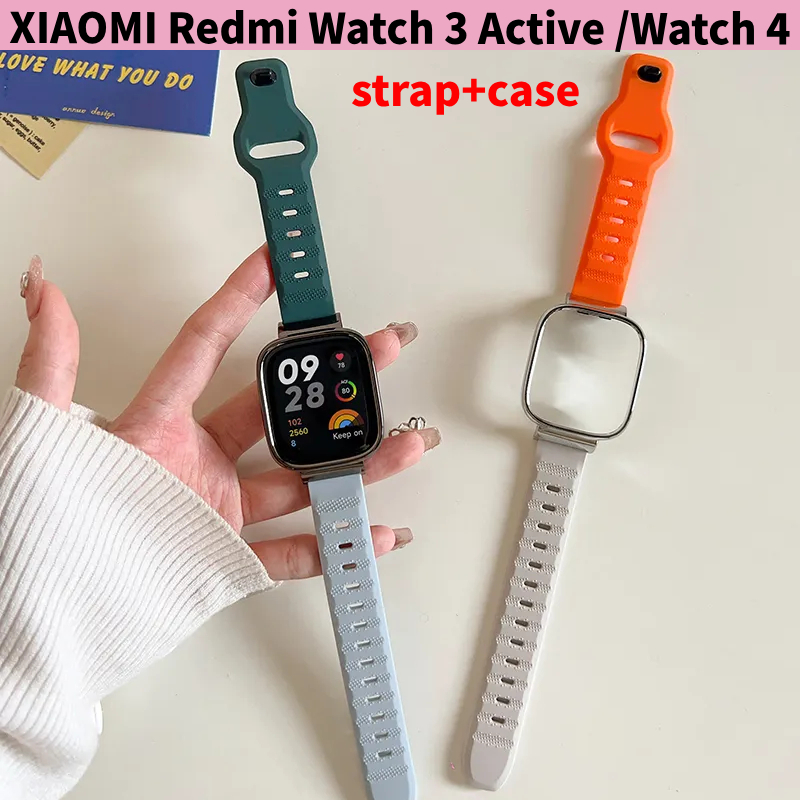 NEW✅STRAP+CASE Redmi watch 3/4 Active STRAP   XIAOMI Redmi Watch 3 Active STRAP / MI WATCH 3 ACTIVE 