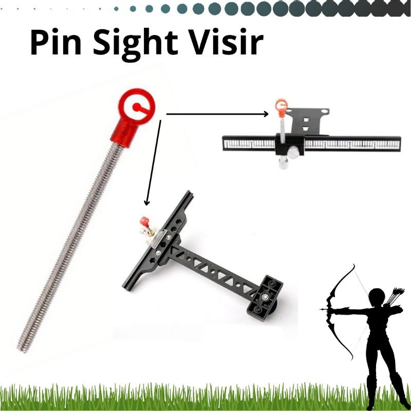 (BUKAN VISIR) Hanya Pin Sight Visir Akurasi Panahan