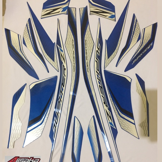 Striping sticker Lis polet jupiter z1 fi 115 robot 2014 2015 2016 2017-biru putih