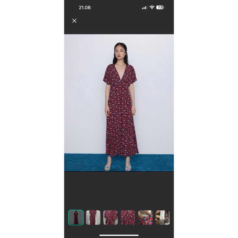 Dress Maxi Bunga Zara