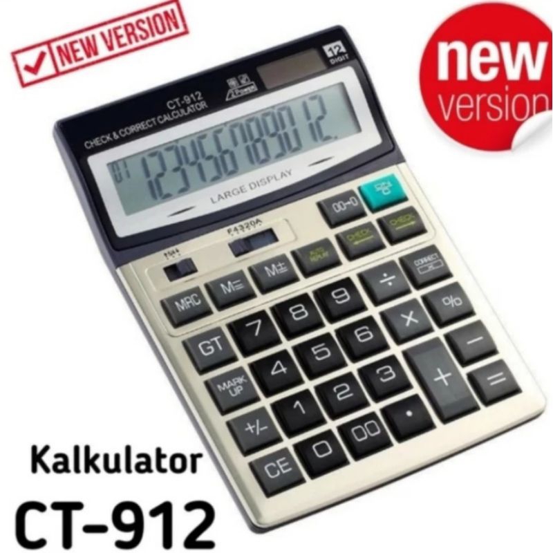 

Calculator CITIZEN CT 912 ~ Kalkulator Check Correct Cek ulang 12Digit