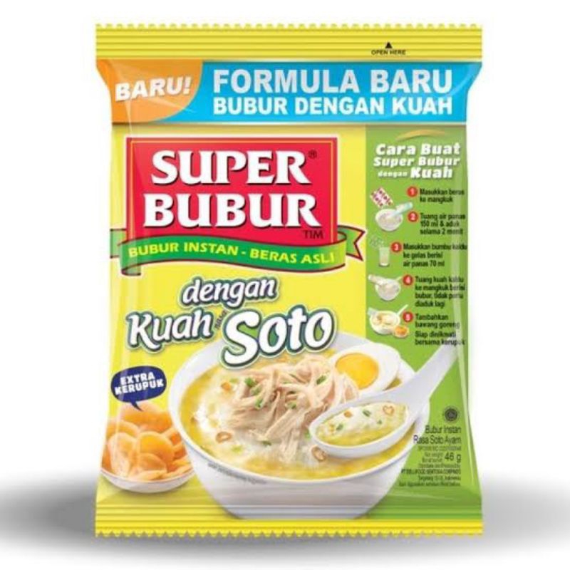 

super bubur kuah soto