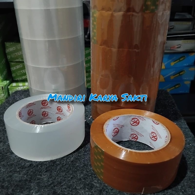 

Horici | Lakban OPP Isolasi Tape 45mm x 200Yard | Lakban Bening | Lakban Coklat