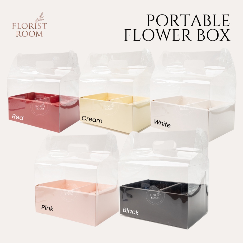

Box Saja Transparent Poe Flower Box Kotak Bunga Kue