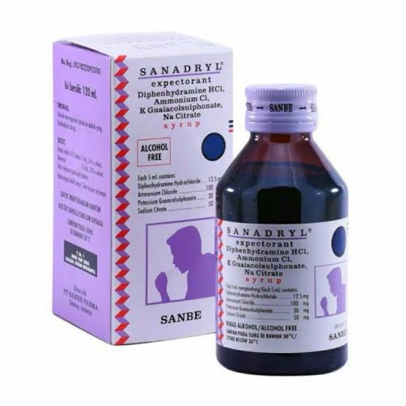 Sanadryl sirup ekspectoran / batuk berdahak
