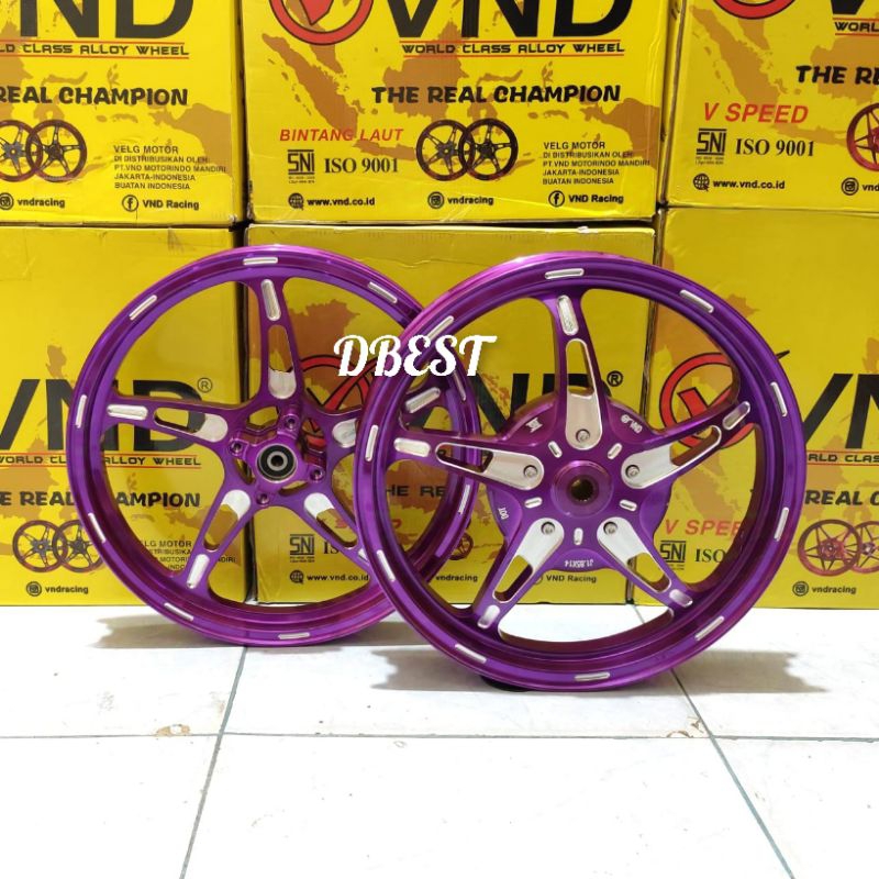 VELG VND ORIGINAL BINTANG LAUT MIO M3 RING 14  UKURAN 1.60/1.85 VELAK VND BINTANG LAUT YAMAHA MIO M3