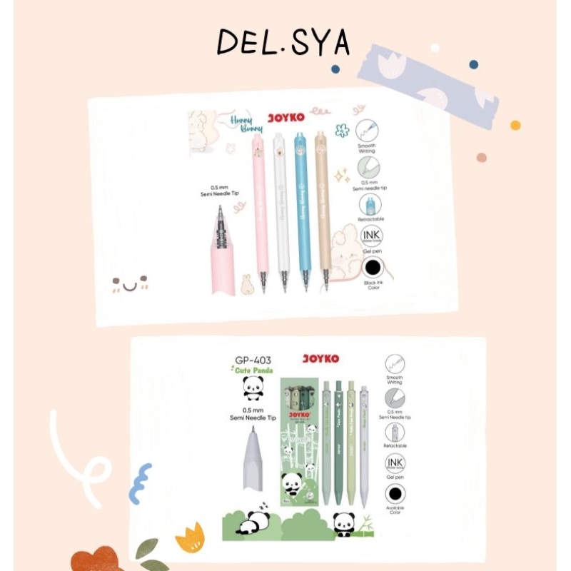 

Pulpen Gel Pen Joyko 1pc Warna Random
