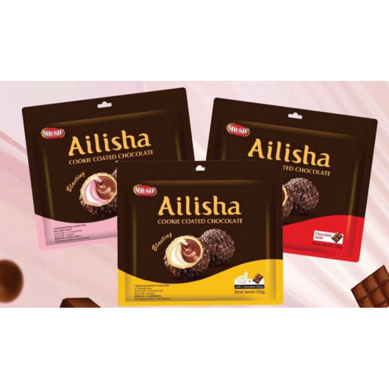 

Ailisha 250gr Coklat ball / coated chocolate / cookies choco ball