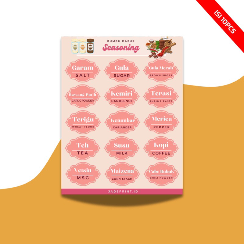 

Sticker Bumbu Dapur Cars Dan Story Toys