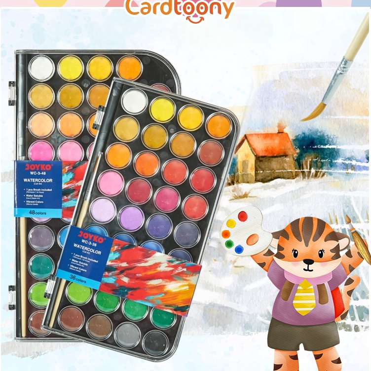 

Murah Meriah Cat Air Isi 36 Warna 16 Warna Watercolor Watercolour Painting