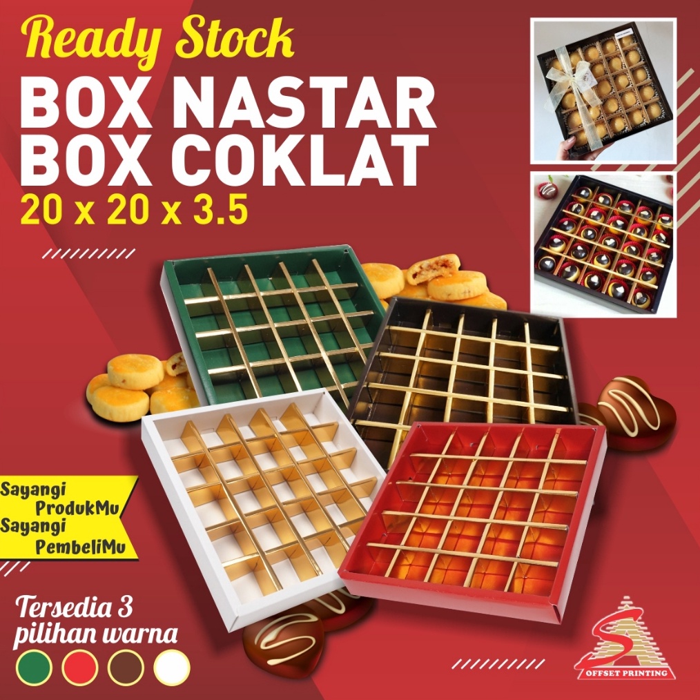 

Box NastarBox CoklatBox Mochi Inner isi 25pcs