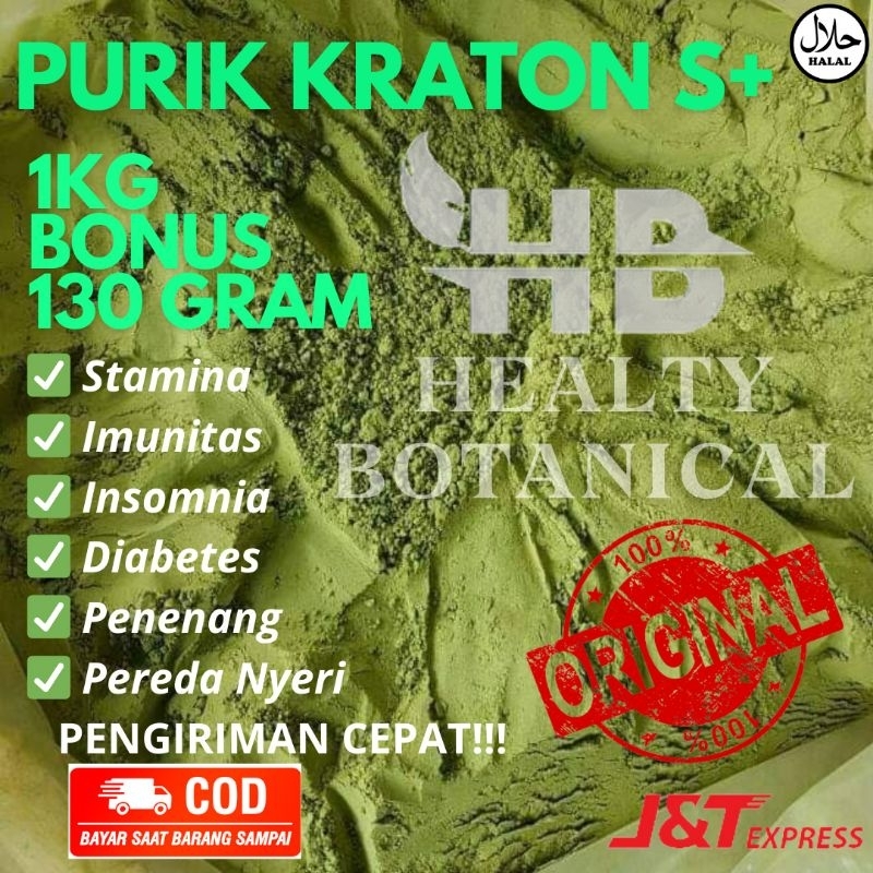 

HEALTY BOTANICAL - (GRATIS 130 GRAM) BUBUK PURLI Purlik KRATON TEH KERAATON 1KG