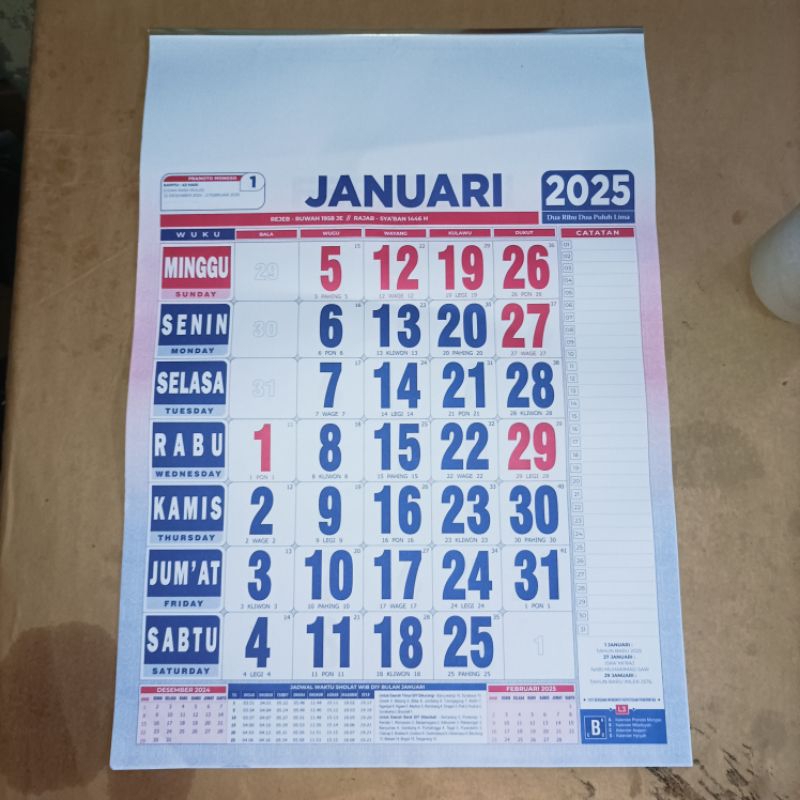

kalender 2025 41cm x 60cm 50pcs