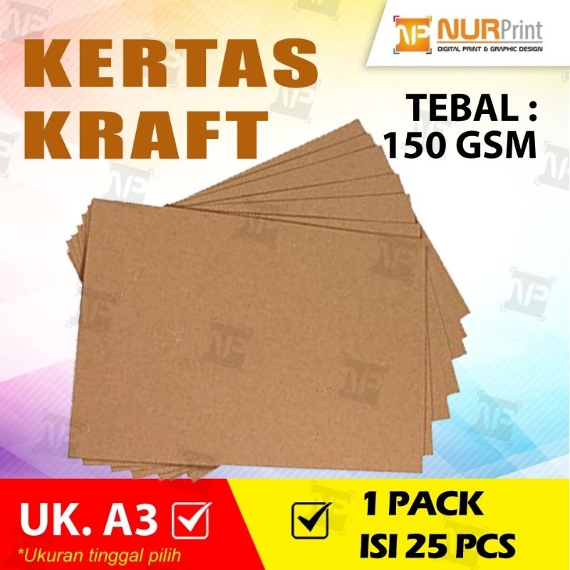 

Bahan Paper Kraft A3/150gsm