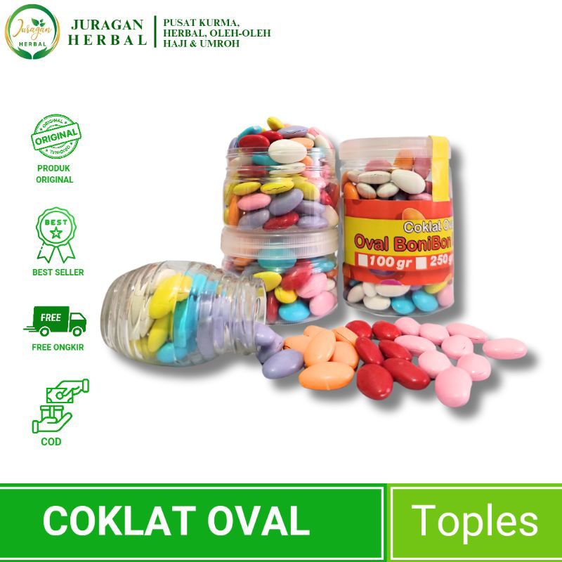 

COKLAT OVAL BONIBON TOPLES