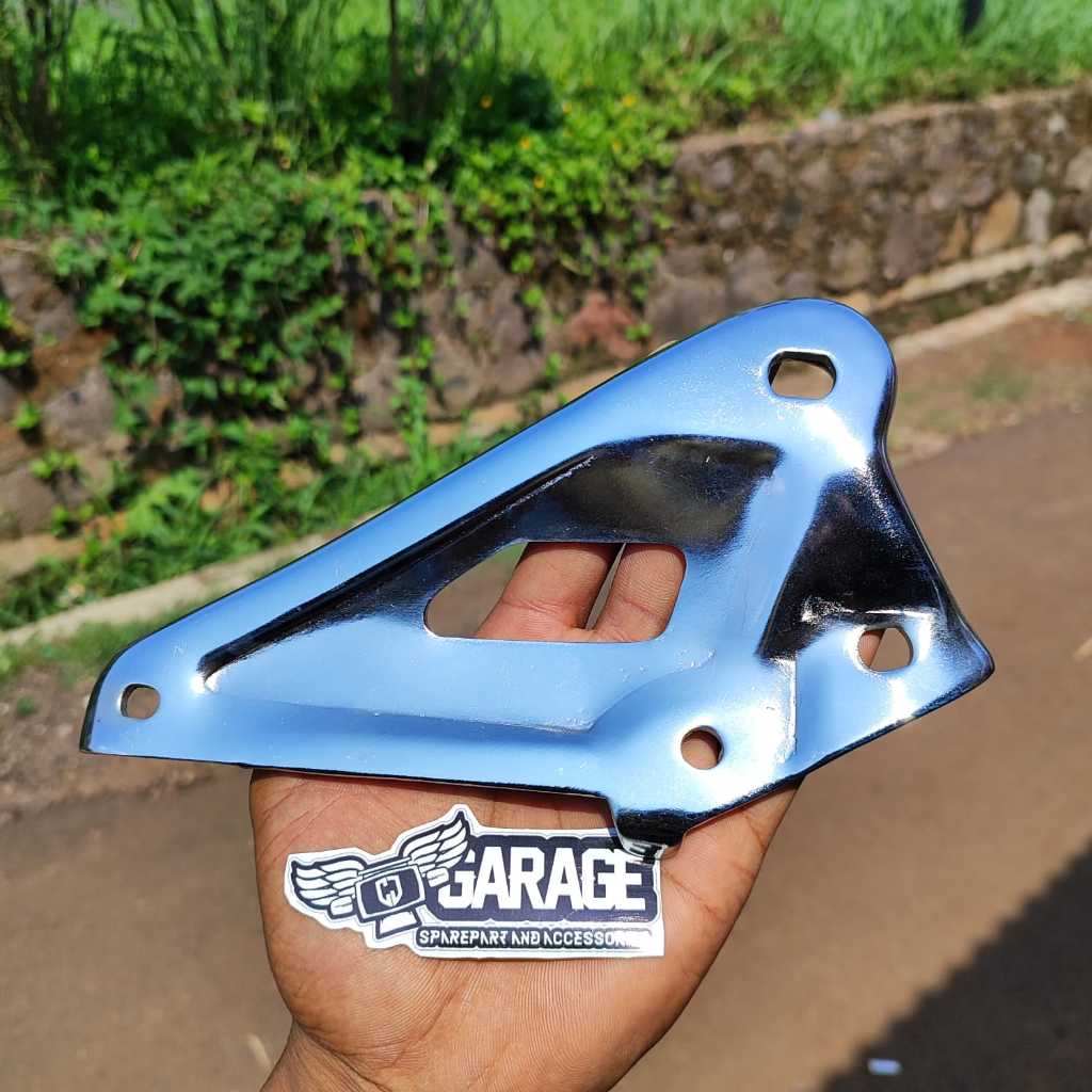 braket Knalpot Win CROME pangkon Kenalpot Honda Win100 dudukan kenalpot win100 detail percis ori Leb