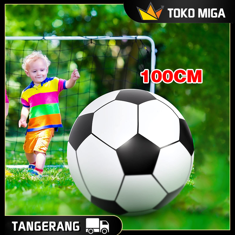 100cm Bola Pantai Raksasa Inflatable Beach Ball PVC Bola Pantai Besar / Bola Tiup Jumbo
