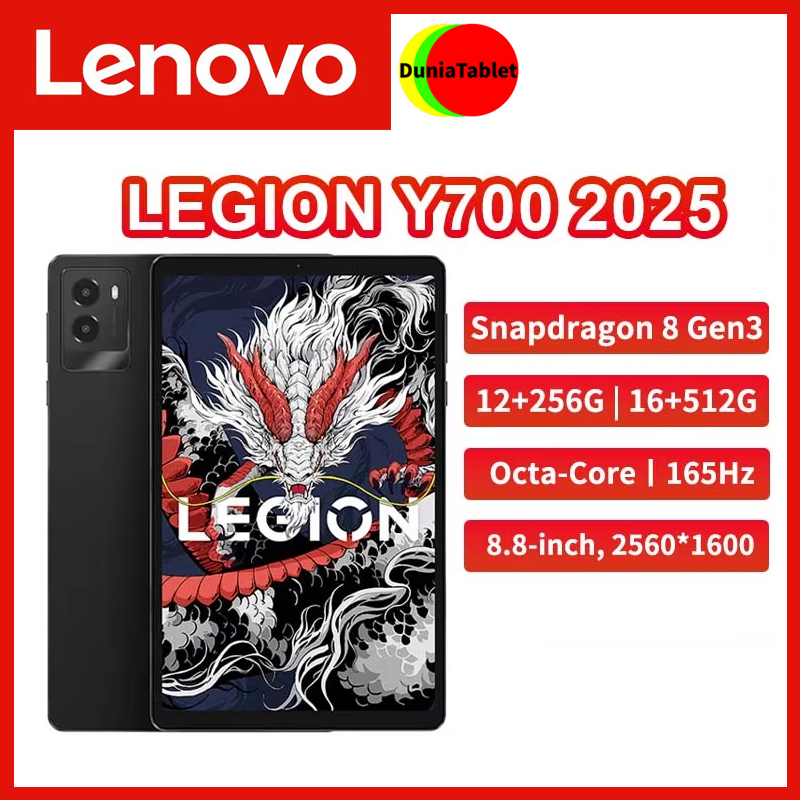 Lenovo Legion Y700 2025 3rd 8.8 Inch Snapdragon 8 Gen3 165Hz 2560*1600 343ppi 6550mAh 500nits E-spor