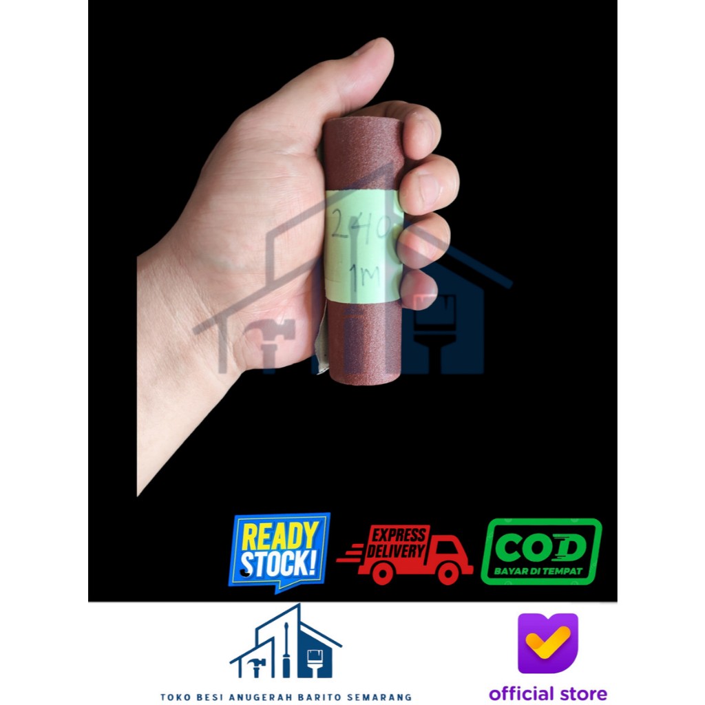 Amplas Roll Meteran HALUS GRID 240