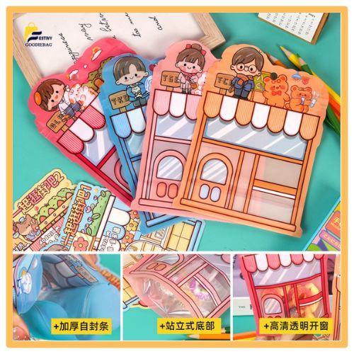 

FG Plastik Standing Pouch Zipper Isi 10 Pcs /Tas Snack Ulang Tahun /Zip Kantong Plastik Permen Dan Snack PP32