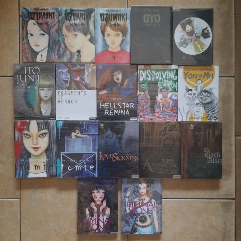 Komik Junji Ito 17 Judul 19 Buku Uzumaki 1-3 Hellstar Remina Fragments Of Horror Best Of The Best To