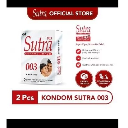 New! Kondom Sutra 003 isi 2 pcs. Kondom sutra baru. Kondom 003. Pengaman pria. Kondom murah