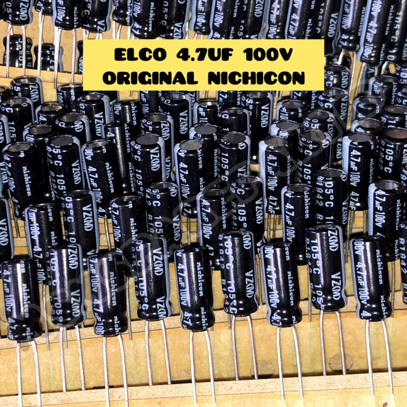 ELCO 4.7UF 100V ORIGINAL NICHICON