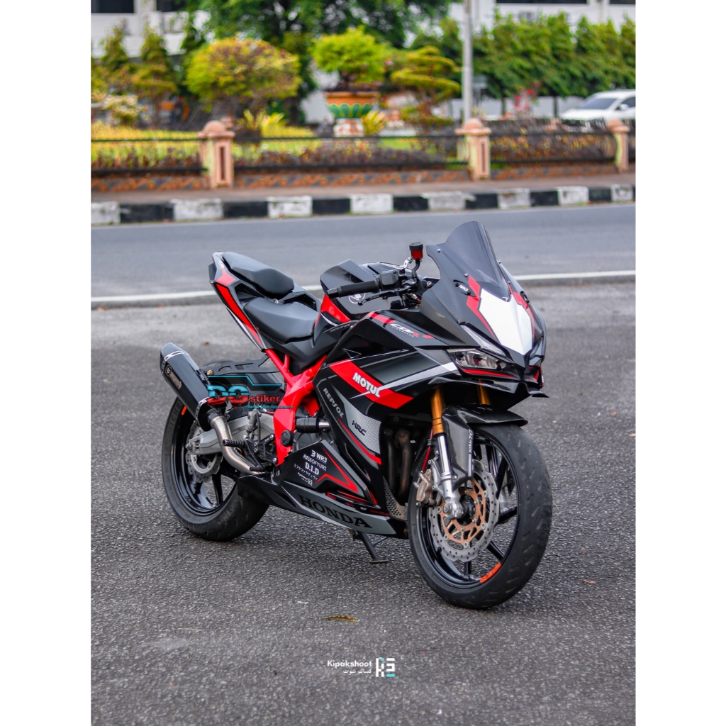 Decal Stiker Full Body CBR250RR Hitam Merah Shadow