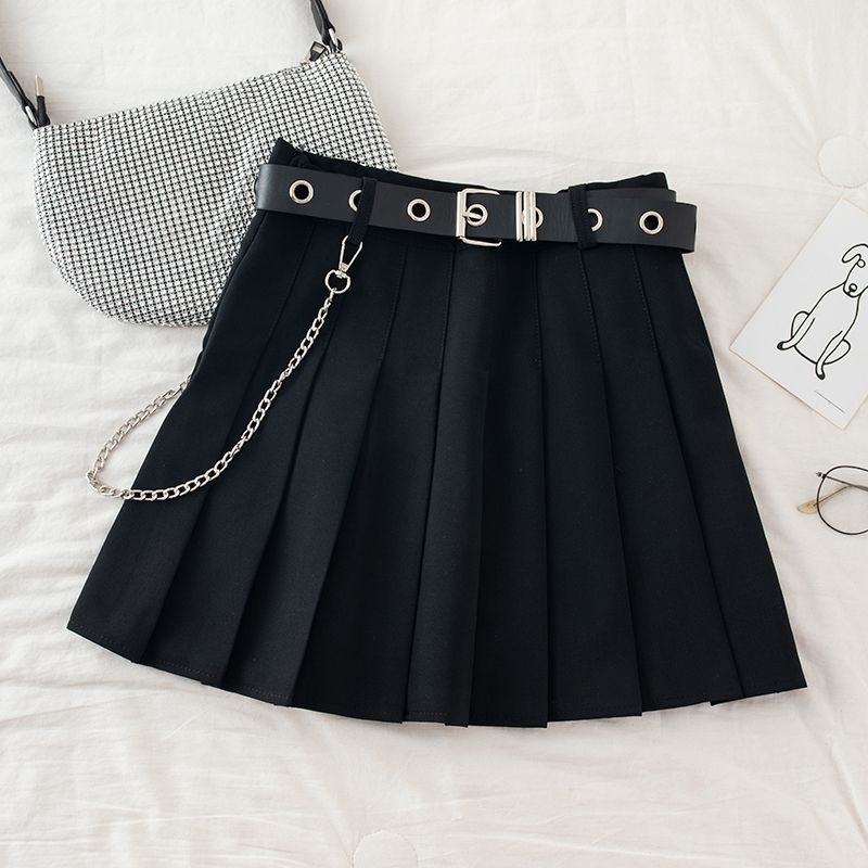 ROK HARAJUKU DENGAN BELT DAN RANTAI