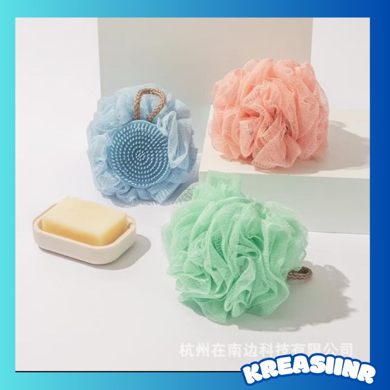 spons mandi dengan sisir keramas kepala 2 in 1