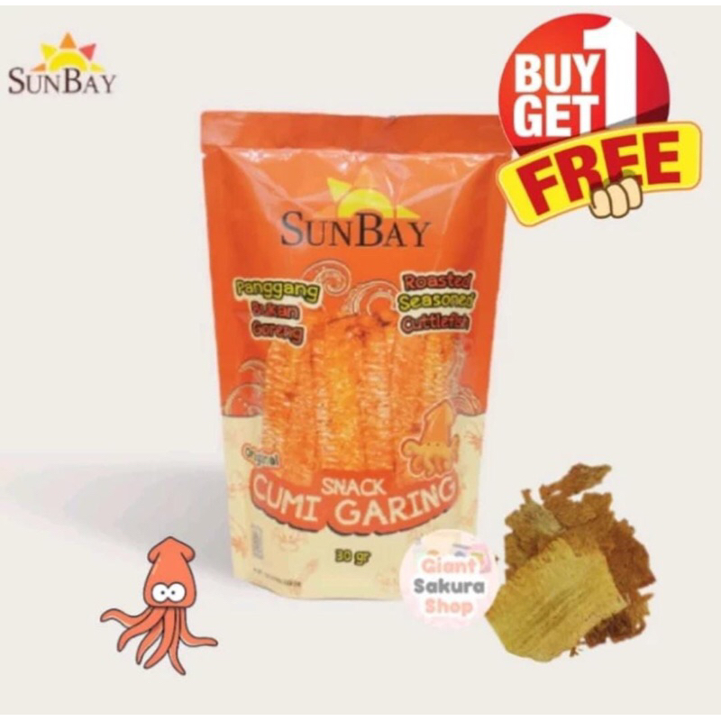 

SunBay Snack Cumi Garing Original / cemilan / cumi kering