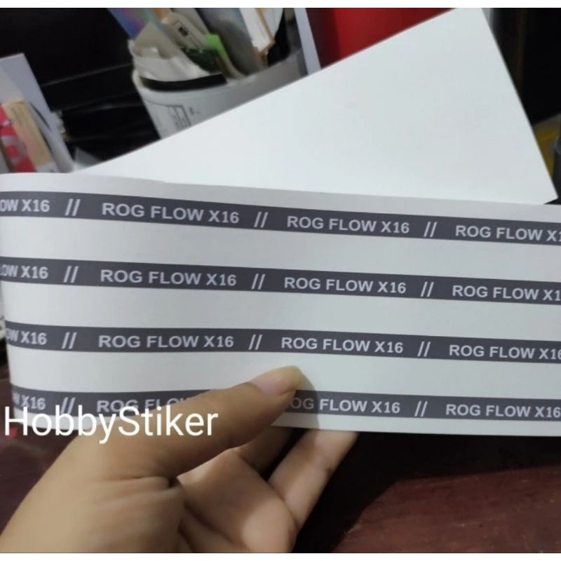 Stiker ROG Flow X16 republic of gamer custom untuk laptop pc