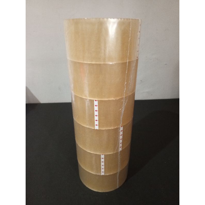 

Lakban Daimaru OPP Packaging Tape Isolasi Isolatif bening transparan 2 Inchi (48mm x 90 yard ) 1 pack isi 6 roll