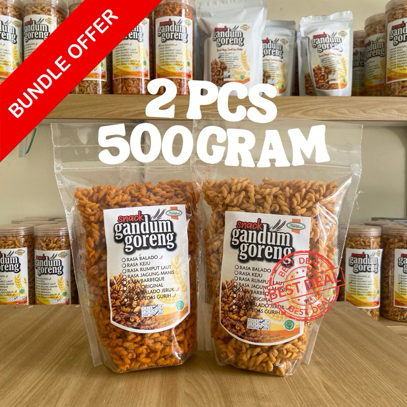 

BUNDLE 2 PCS 500gr Gandum Goreng (Rasa Tulis di Notes)