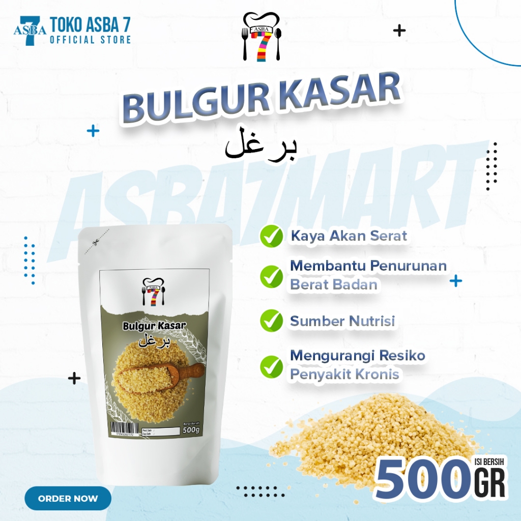 

ASBA BURGUL KASAR / BIJI GANDUM 500G