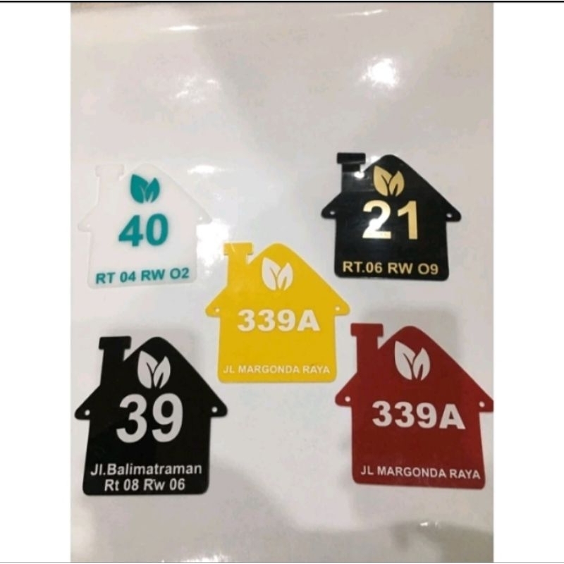 

NOMOR RUMAH AKRILIK / ACRYLIC / CUSTOM 15x15