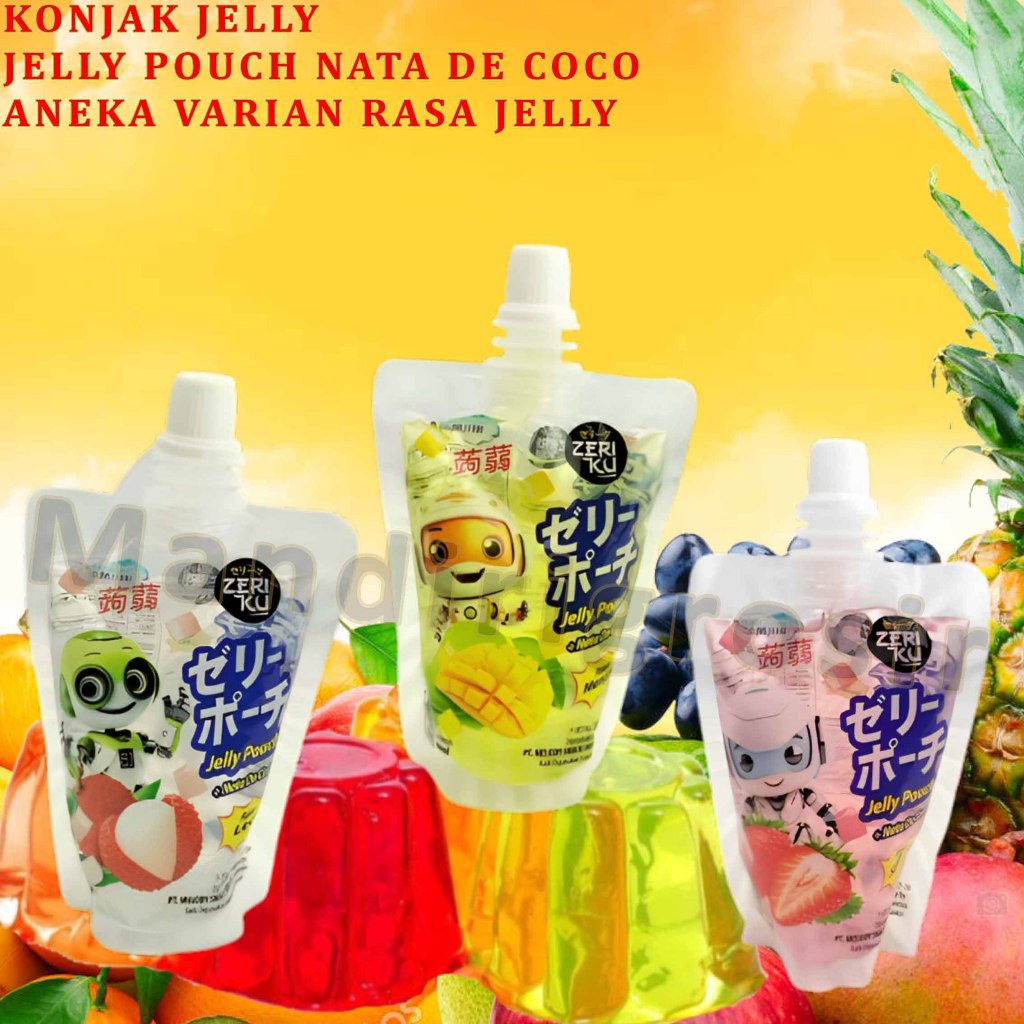 

Jelly Pouch Nata De Coco * Konjak Jelly * Aneka Varian Rasa Jelly * 60ml