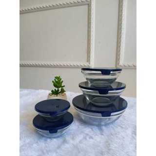 SOUVENIR MANGKOK KACA SET DENGAN TUTUP AESTHETIC | SOUVENIR MANGKOK KACA SUSUN | SOUVENIR NIKAH MANG