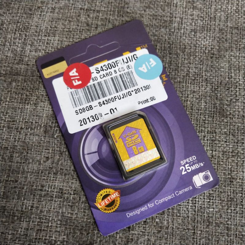 Memory V-Gen SDHC 8GB  Original Memory Card