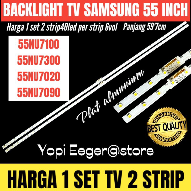 BACKLIGHT TV LED SAMSUNG 55 INCH 55NU7100-55NU7300-55NU7090-55NU7020 BACKLIGHT TV 55 INCH