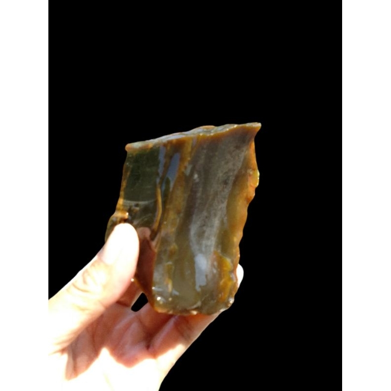 [ BISA COD ] BAHAN BATU AKIK GARUT HIJAU CINCAU TUA