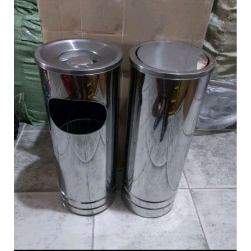 tempat sampah stainless/tong sampah stainless