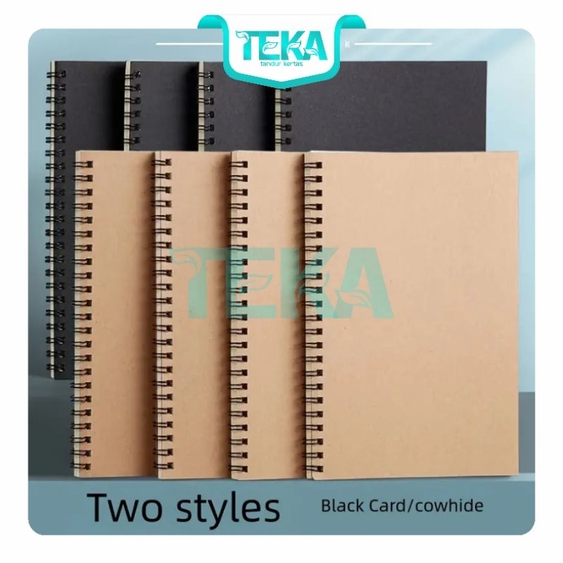 

Buku Tulis A5 Notebook / Sketchbook Aesthetic - Buku Catatan Jurnal Notes Book Diary spiral / Block Notes Buku Agenda Jilid Spiral