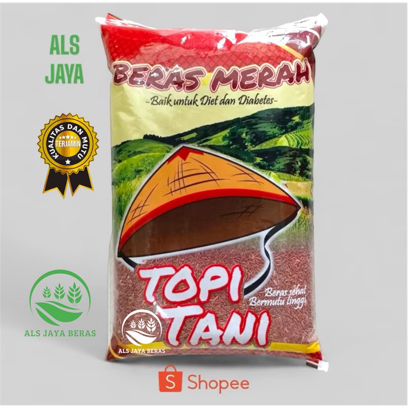 

BERAS MERAH TOPI TANI ORIGINAL PREMIUM QUALITY 3KG/5KG/5LTR