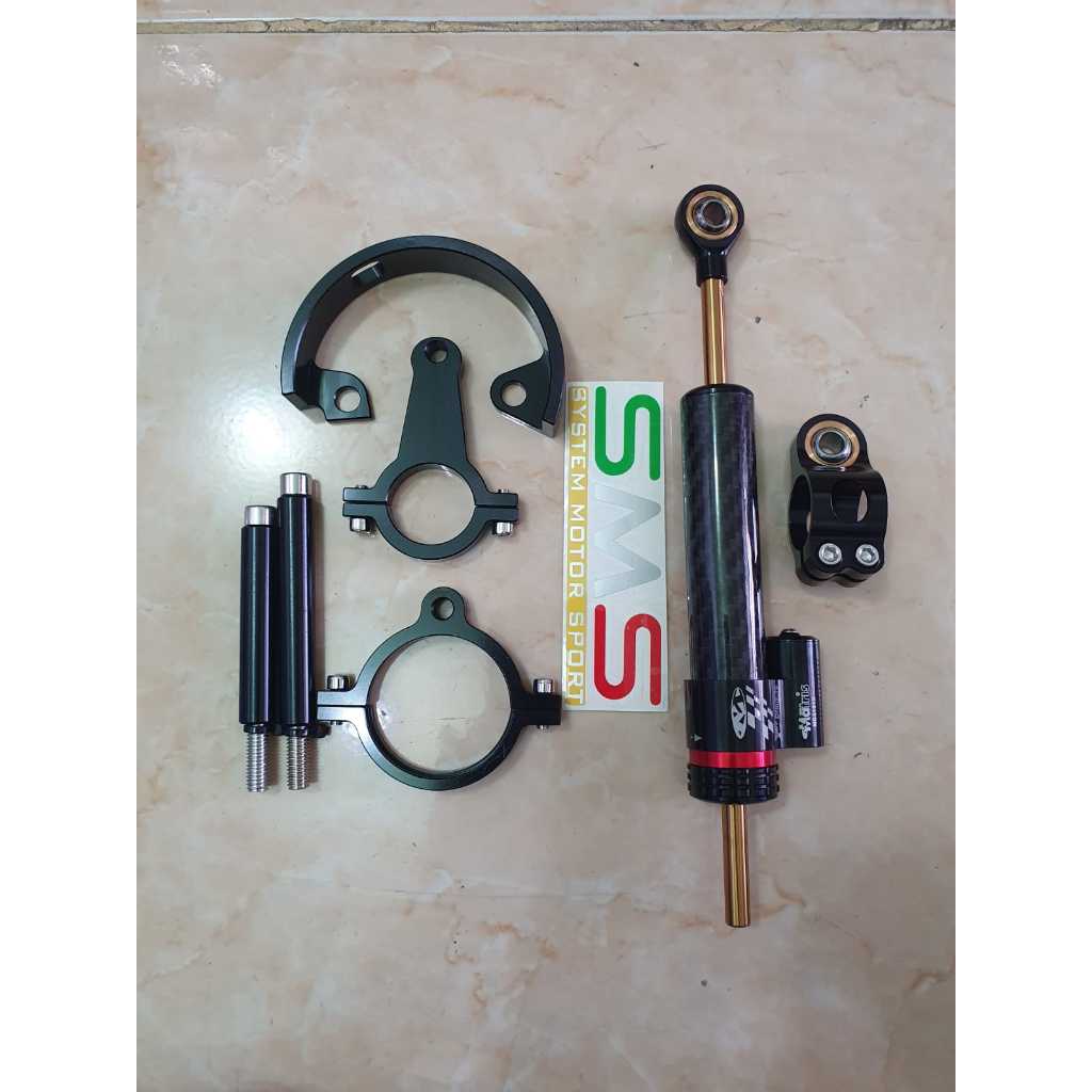 Steering damper Gsx matris carbon set breket Stabiliser stang Gsx