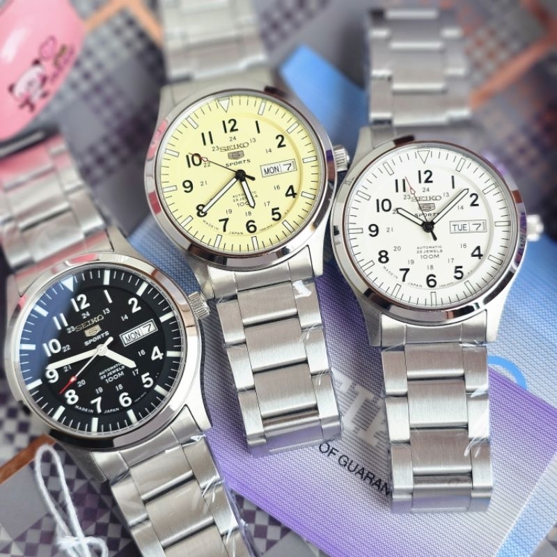 Seiko 5 Sports SNZG11K1 SNZG15K1 Automatic Jam Tangan Pria Original